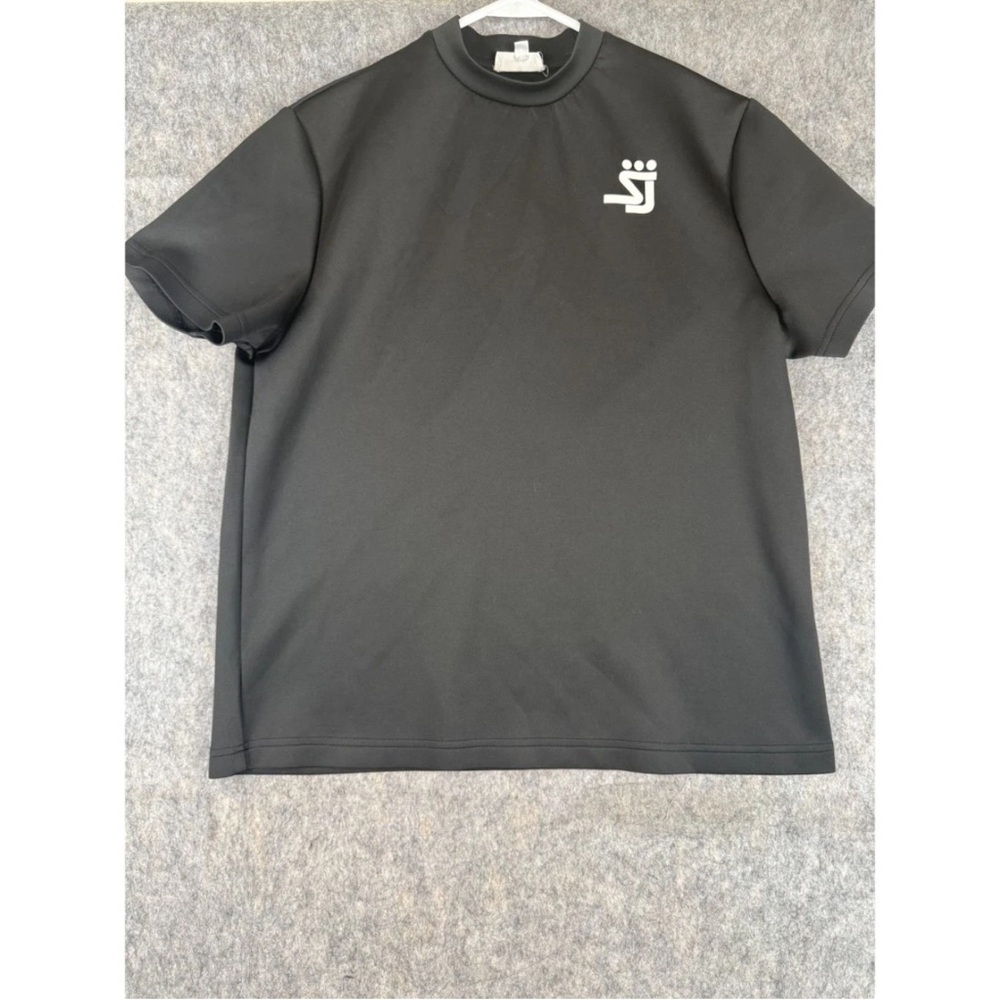 Shane‎ Justin Runway T-Shirt Men's 2XL Black Crew Neck Short Sleeve Pullover Tee